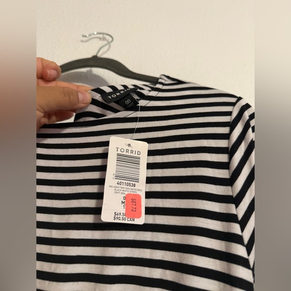 Torrid Mini Jersey Twist Back Skater Dress - Picture 4 of 8